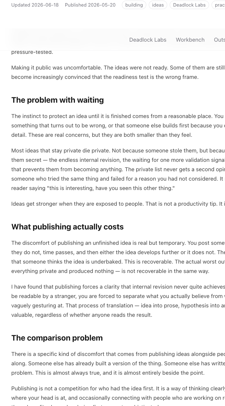 Why I Build in Public